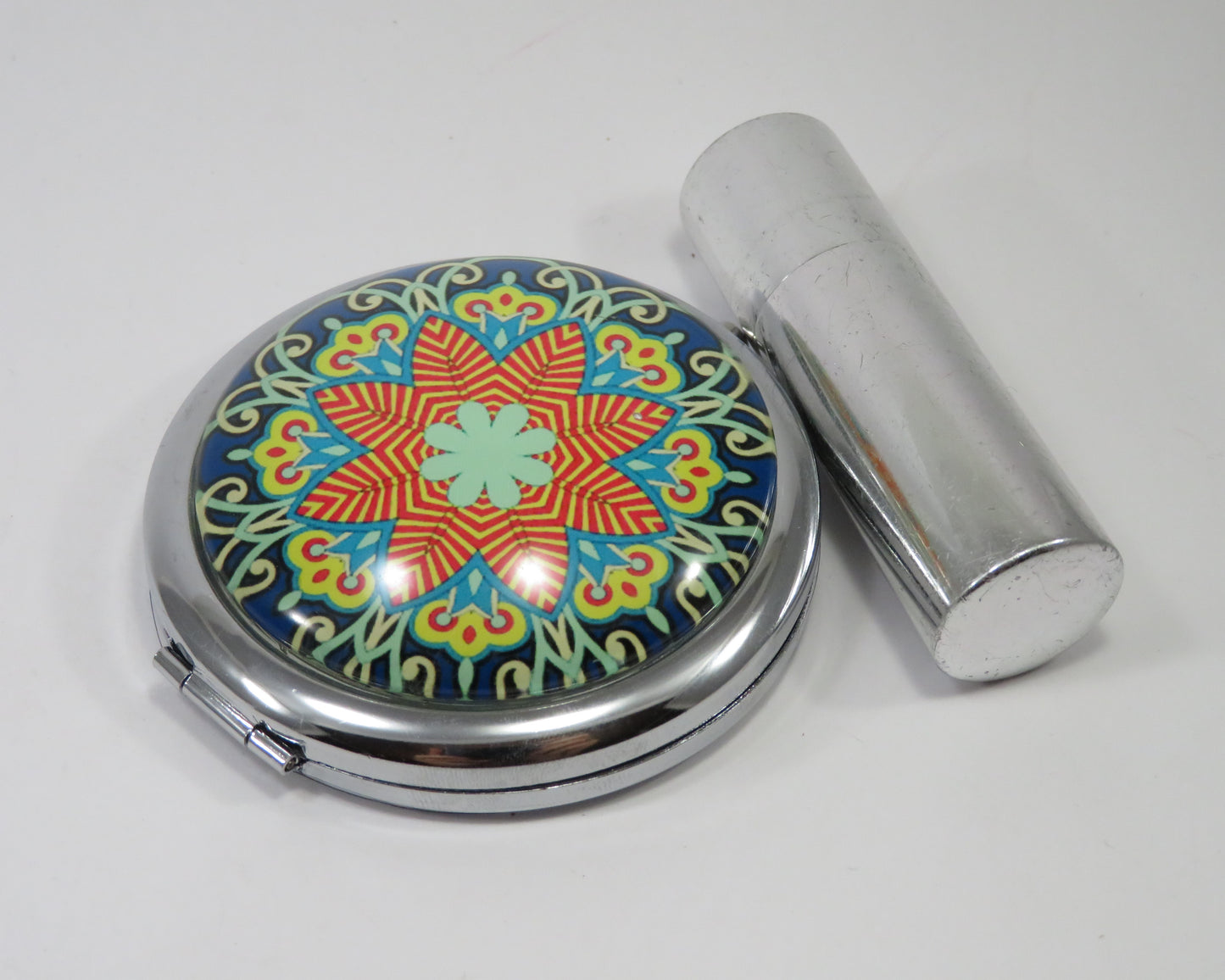 Pocket mirror - handmade pocket mirror - compact mirror - purse mirror - Make Up Pocket Mirror for Cosmetics (ESP11)