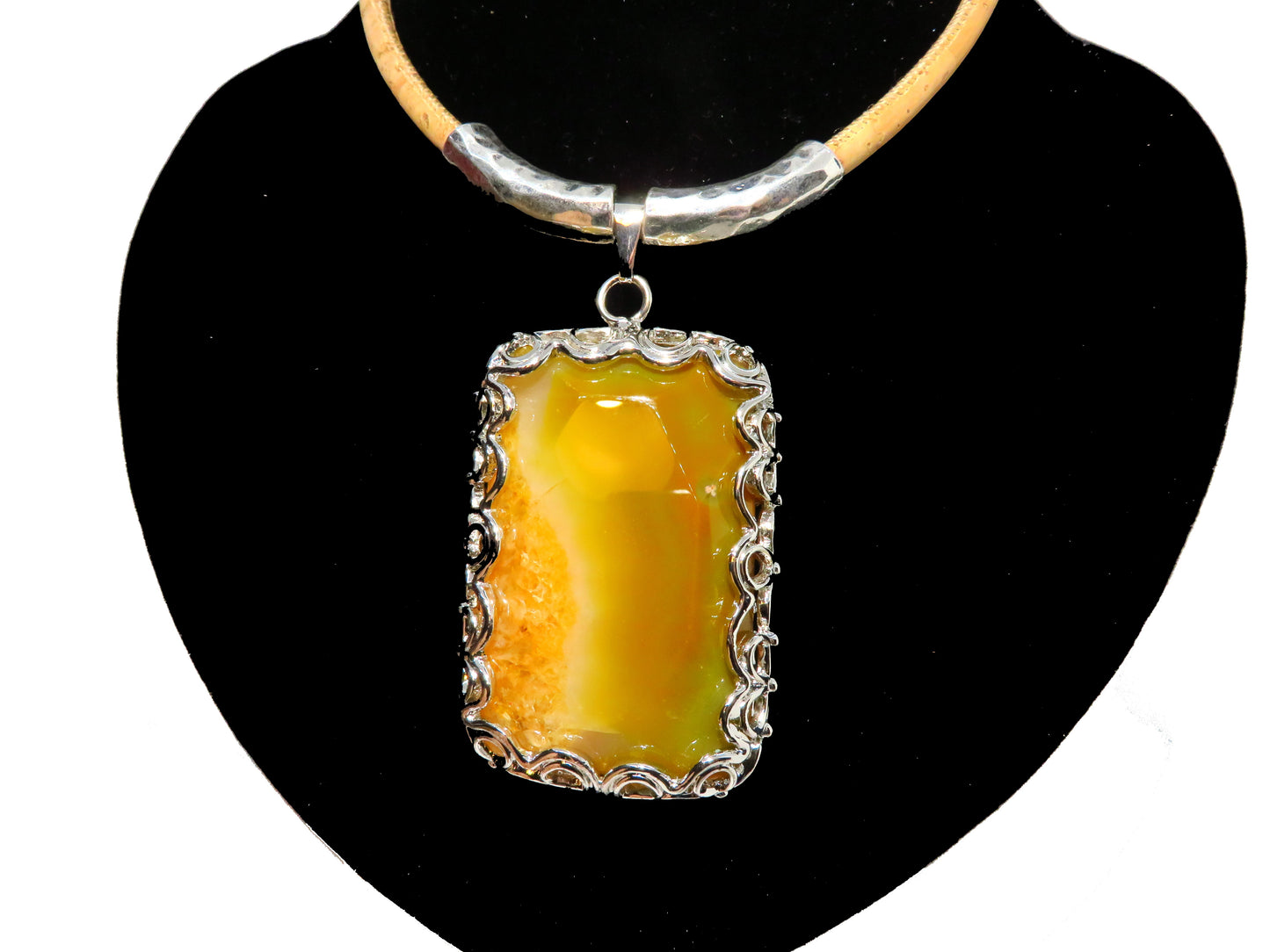 1 pendant decorated - Agate stone from Brazil pendant - pendant for necklace - supply - supplies - pendant (P58)