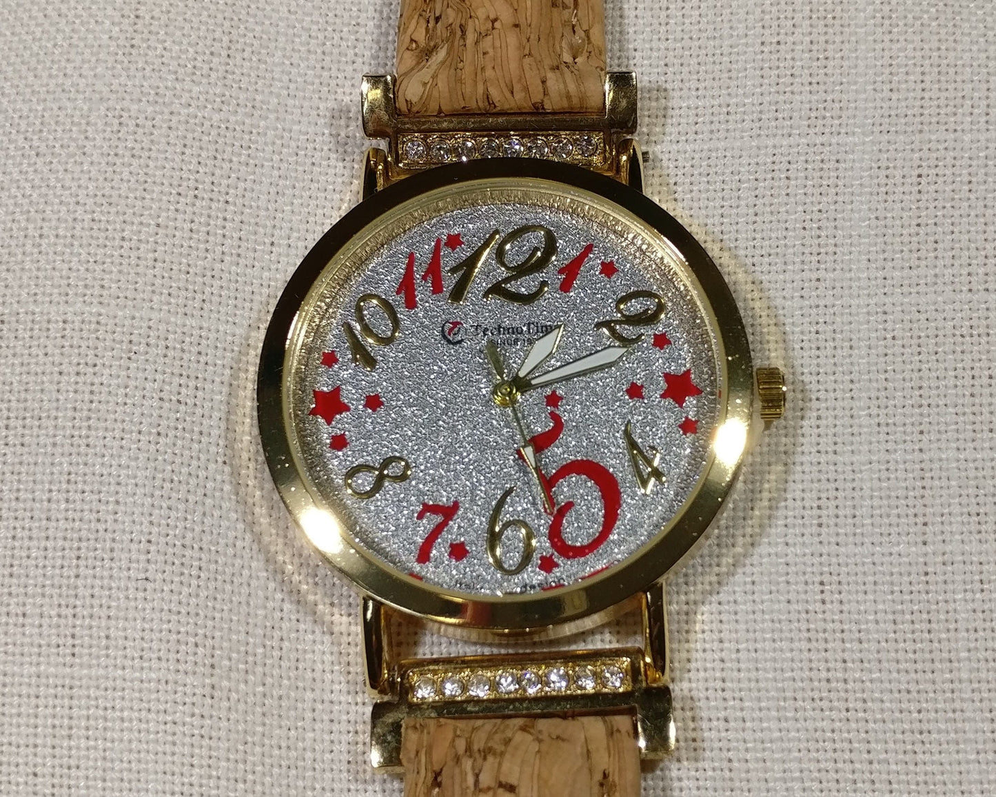 Cork watch collection, golden watch, cork watch, corkwatch, natural cork watch  (RE9)